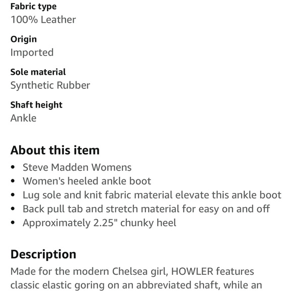 Steve Madden Women's Black Suede Ankle Boot - Picture 5 of 5